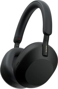 Sony WH-1000XM5 headphones on a minimalist desk
